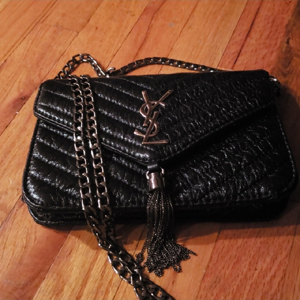 YSL Small Classic Monogram Satchel w/ Tassel